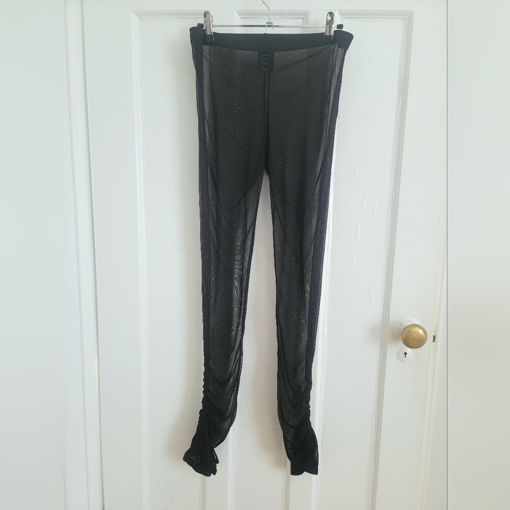 Melissa Nepton Black Mesh Leggings